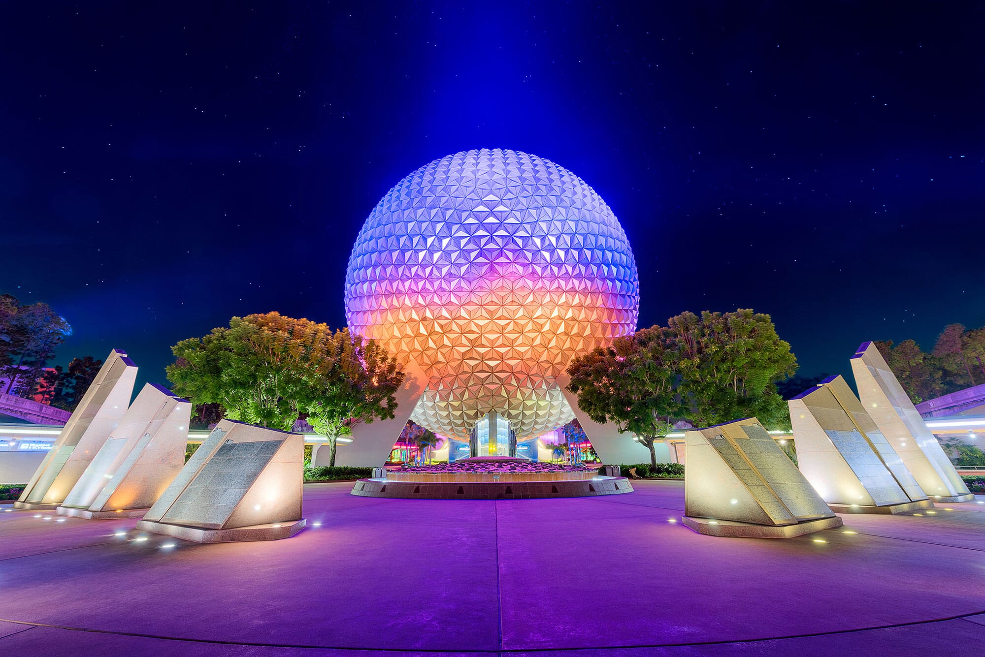 Epcot spaceship earth fountain leave a legacy